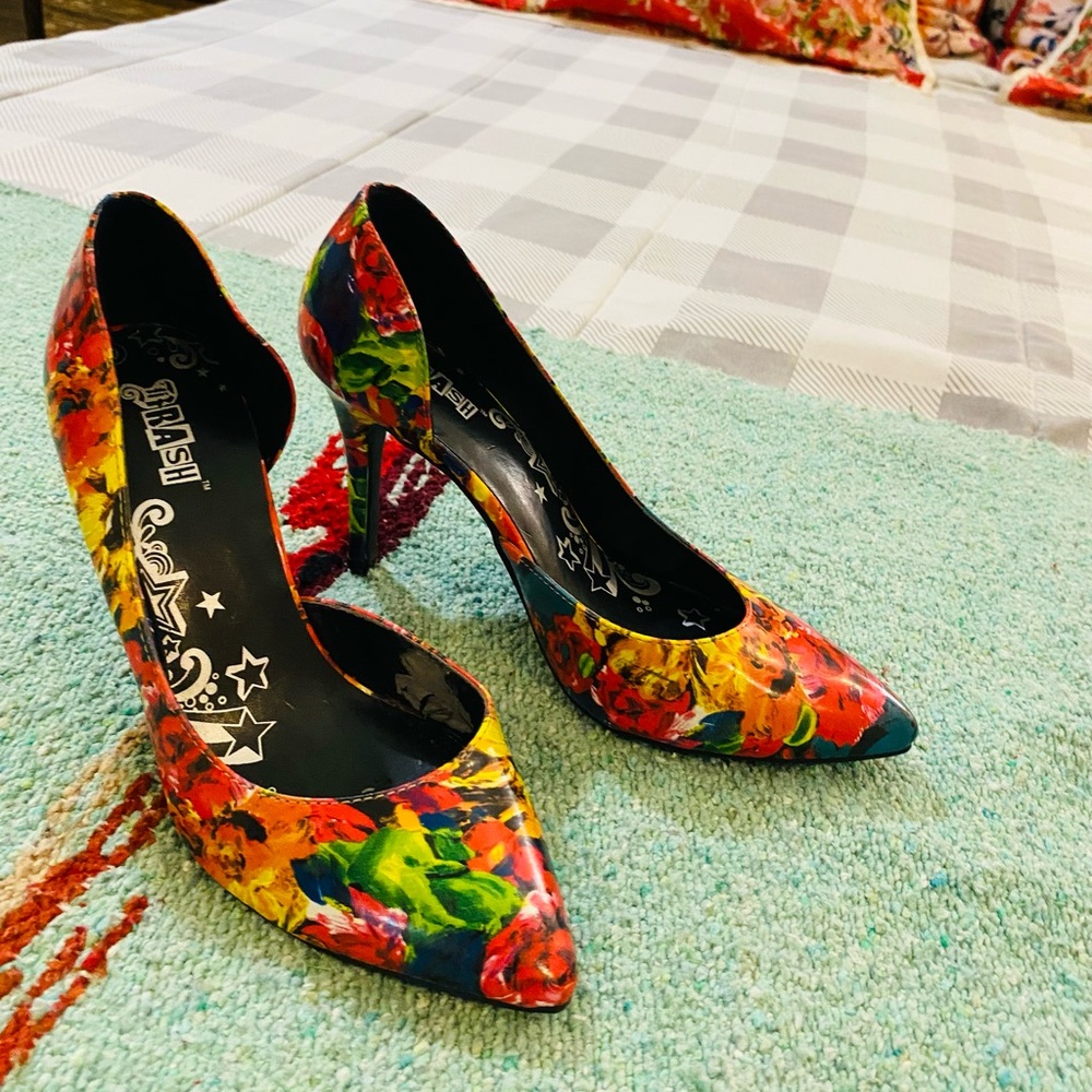 Brash Floral Heels